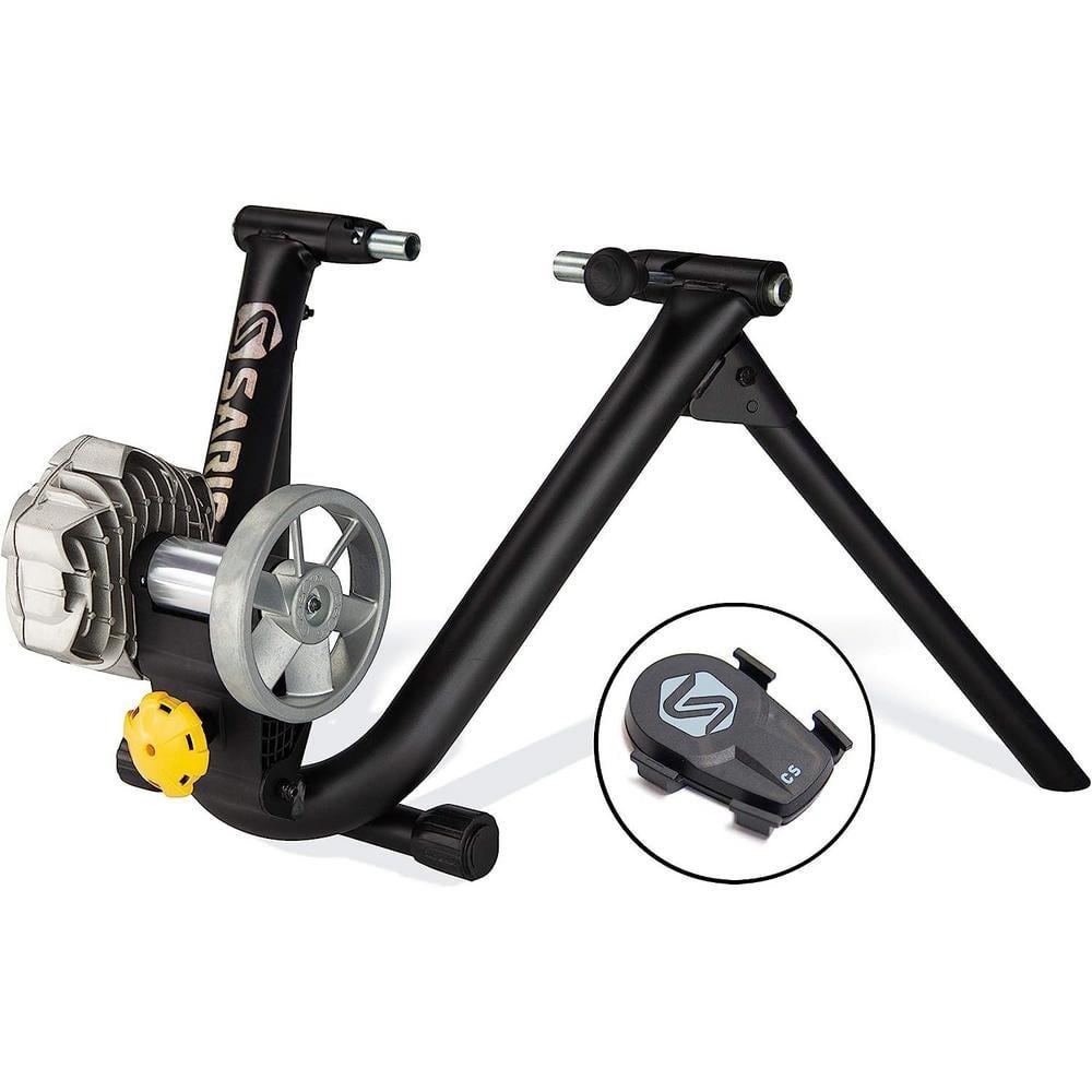 Saris Fluid2 Entrenador de Bicicleta de Interior, Entrenador de Bicicleta de Opción Inteligente Equipado, Negro