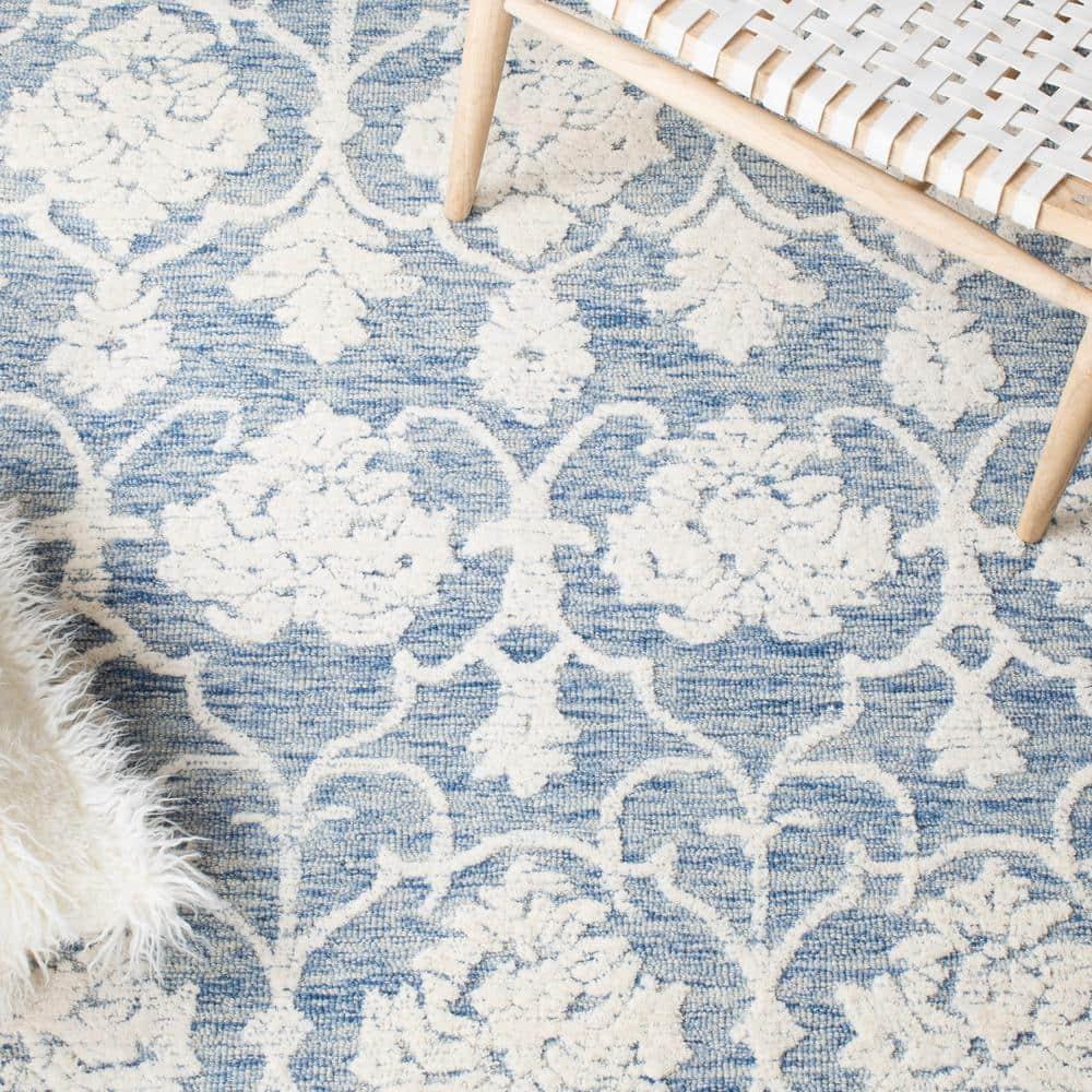 Metro MET996 Hand Tufted Indoor Area Rug - Blue/Ivory - 8'x10' - Safavieh