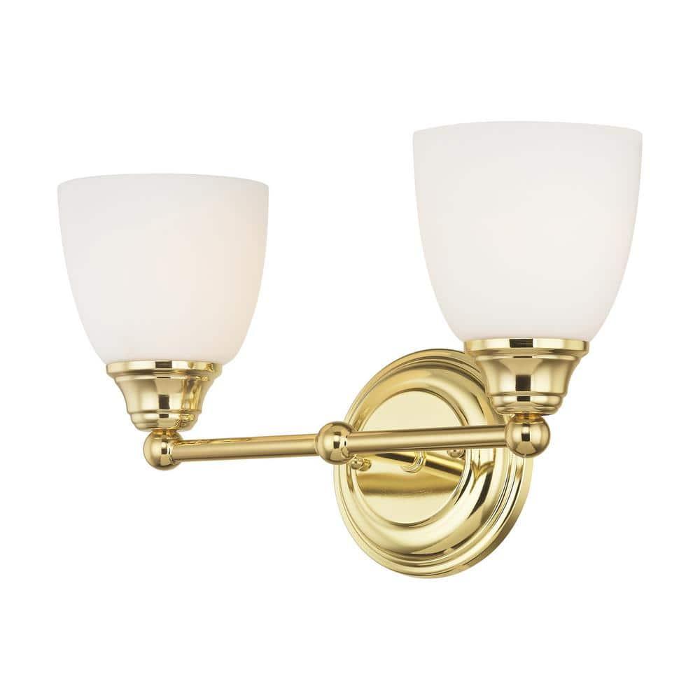 Livex Lighting Somerville 2 - Light Vanity in  Polished Brass