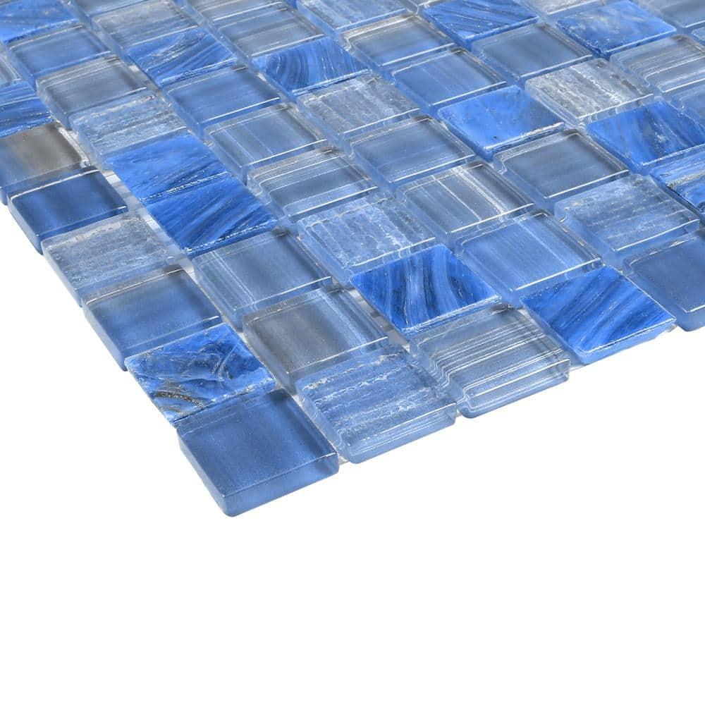 Jayla 11.81 in. x 11.81 in. Polished Glass Floor and Wall Mosaic Tile