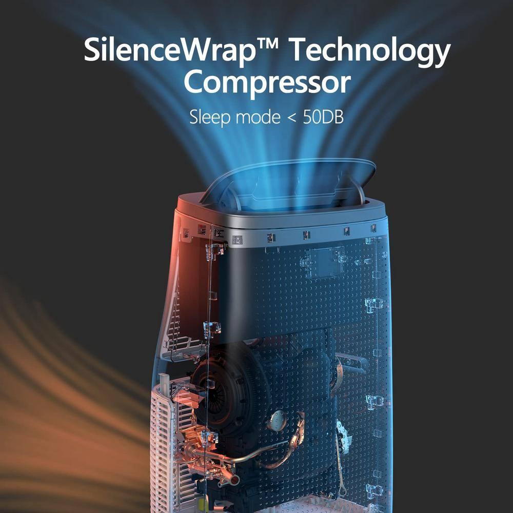 Portable Air Conditioner 14,000 BTU, A/C for Rooms up to 750 Sq. Ft, Built-in Dehumidifier,  Reusable Air Filter, and Window Kits