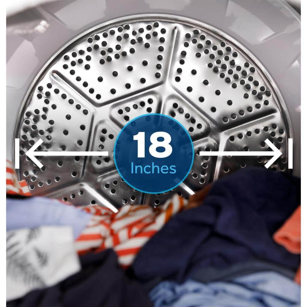 GE Appliances GE 7.2 Cu Ft Capacity Electric Dryer With Up To 120 Ft Venting​ And Reversible Door​
