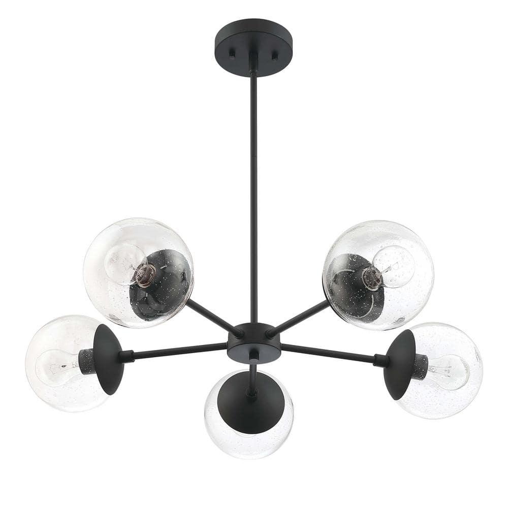 Design House Gracelyn 5-Light Chandelier in Matte Black