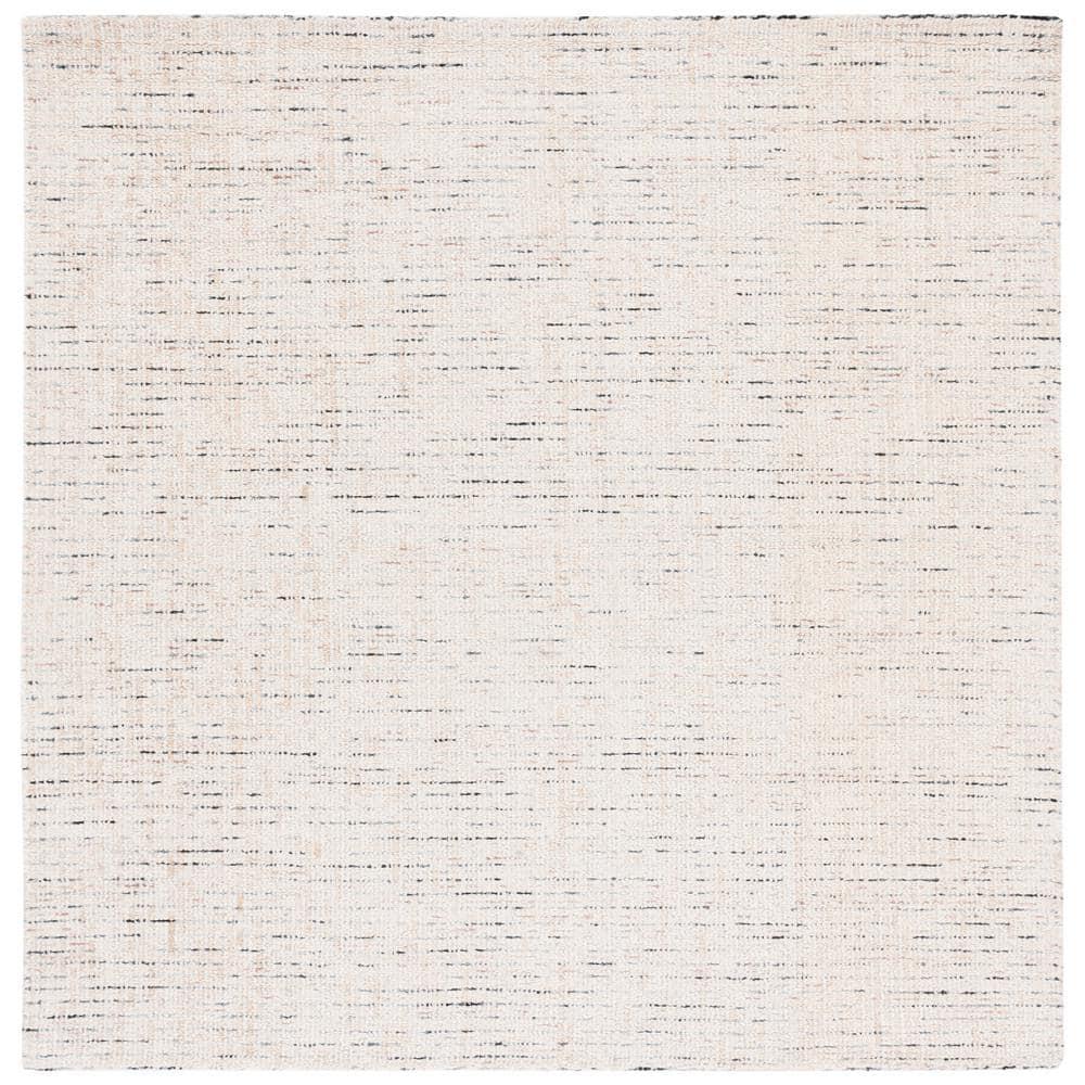 Abstract ABT468 Handmade Indoor Area Rug - Ivory/Blue - 6'x6' - Safavieh