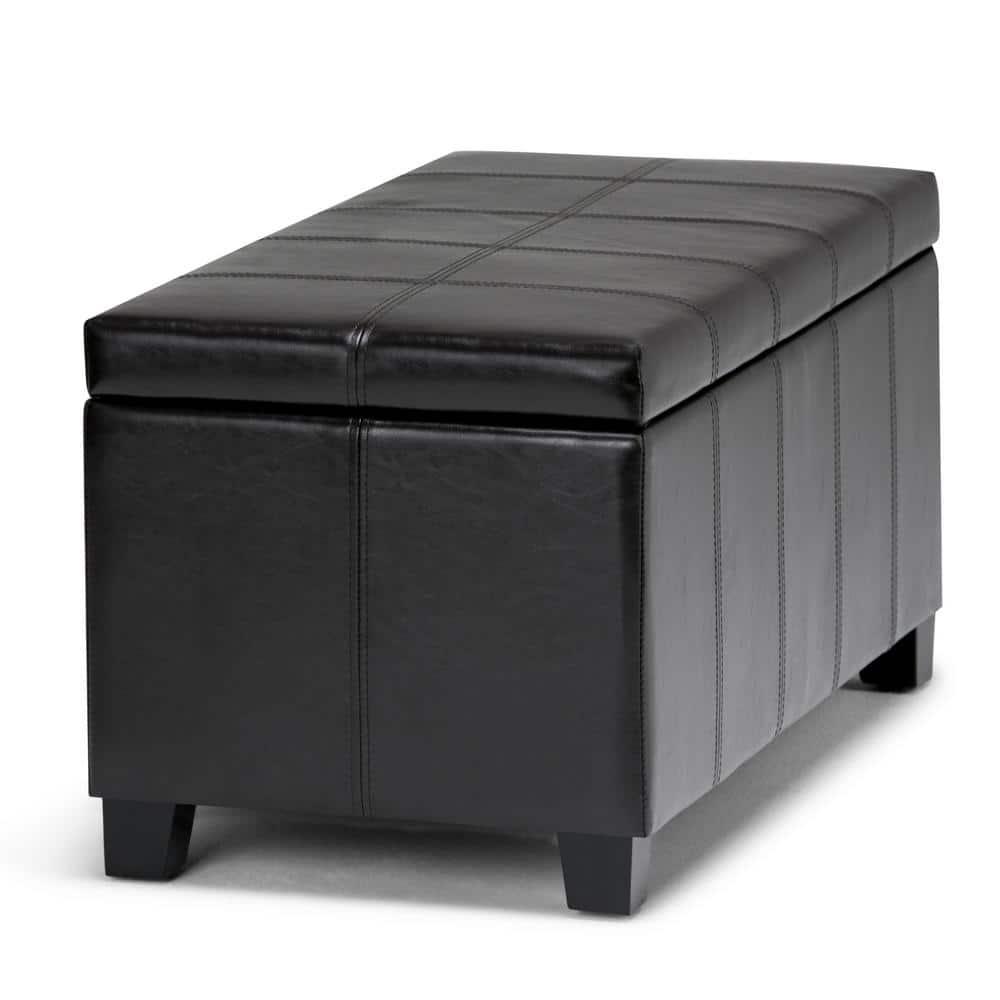 Dover Faux Leather Ottoman