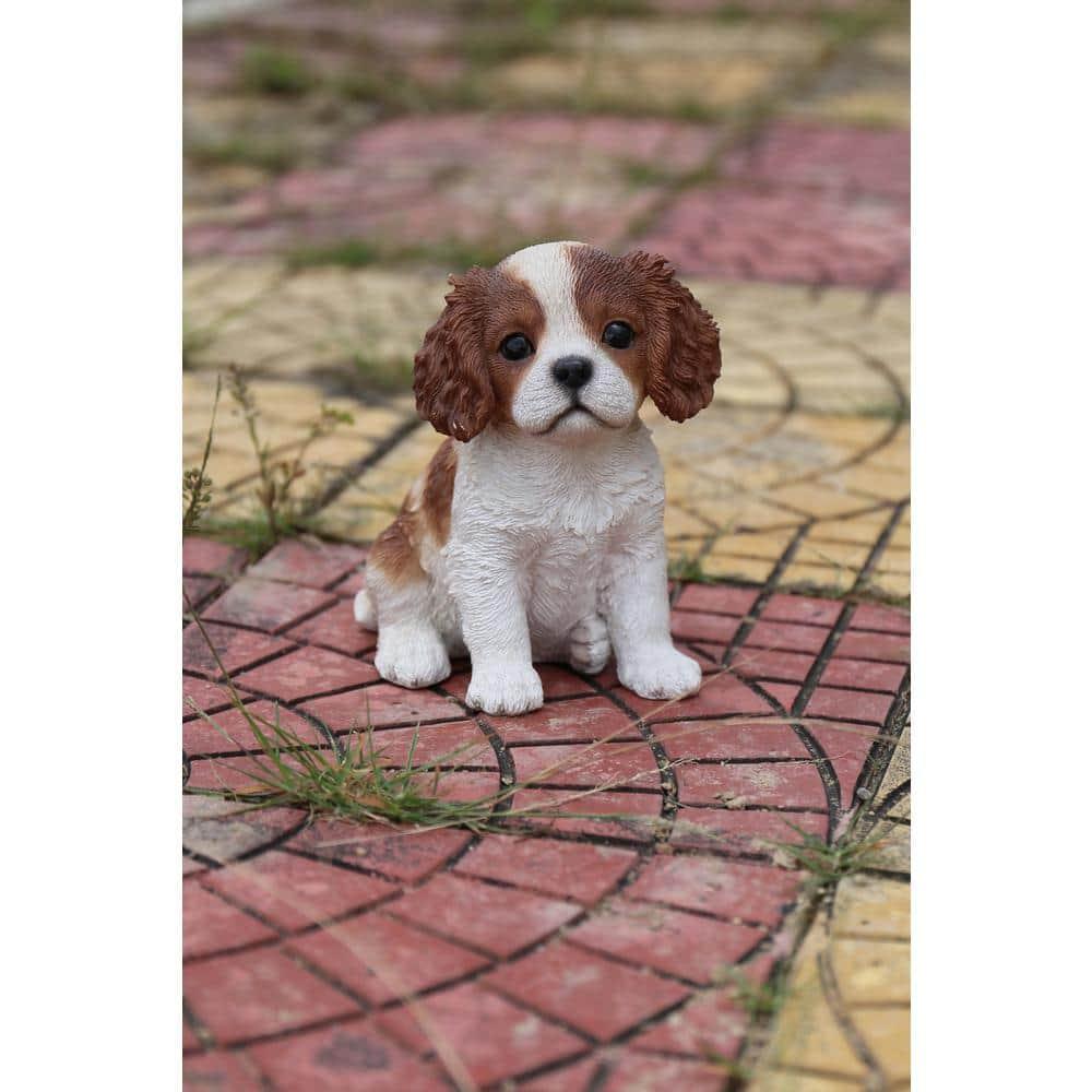 Hi-Line Gift Ltd. Sitting King Charles Puppy Statue