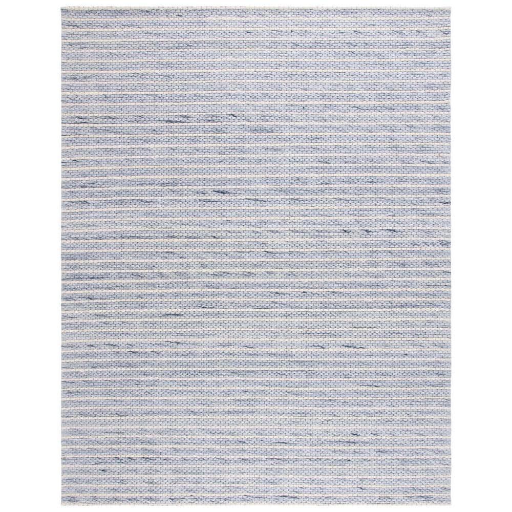 SAFAVIEH Marbella Cassandra Distressed Area Rug, Blue/Ivory, 8' x 10'
