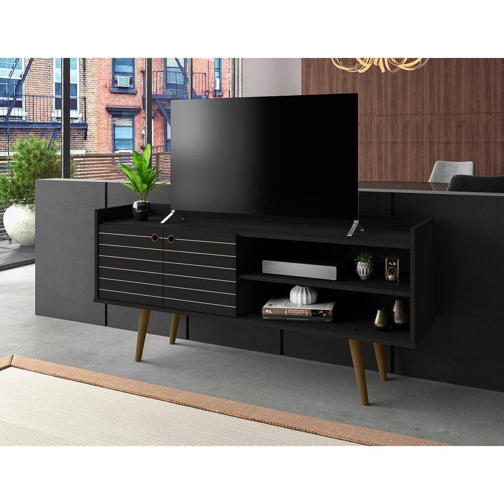Bogart 53.54" Mid-Century Modern TV Stand  and Nature