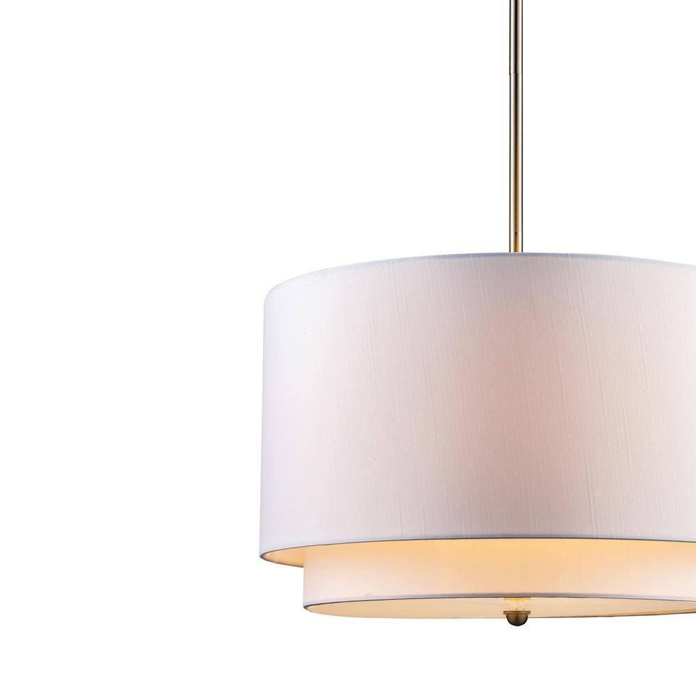 Trans Globe Lighting Pnd-802 Three Light Double Shade Pendant From The Young And Hip