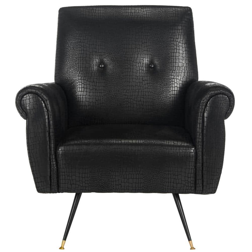 Mira Accent Chair - FOX6285 - Black - Safavieh