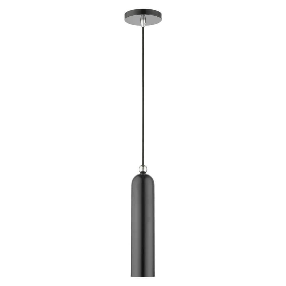 Livex Lighting Ardmore 1 - Light Pendant in  Shiny Dark Gray