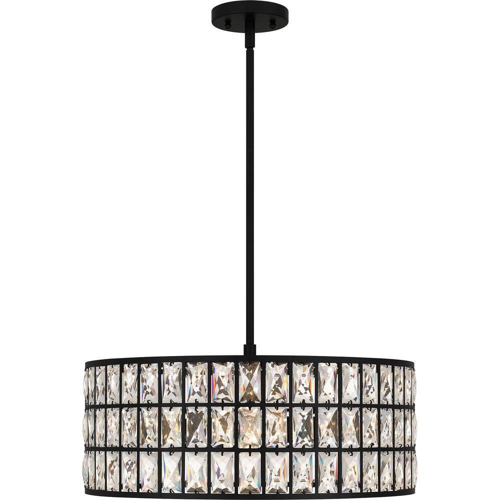 Quoizel Lighting Gibson 4 - Light Pendant in  Matte Black