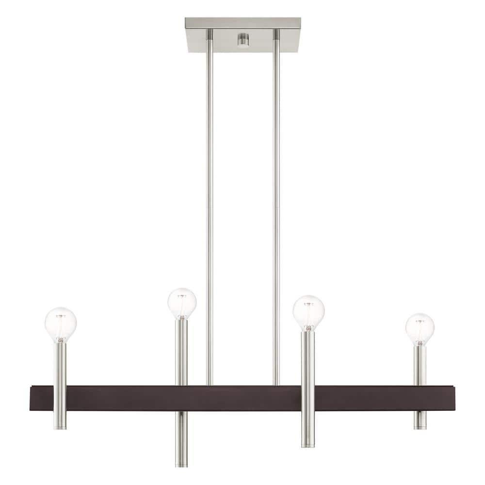 4 - Light Kitchen Island Modern Linear Chandelier
