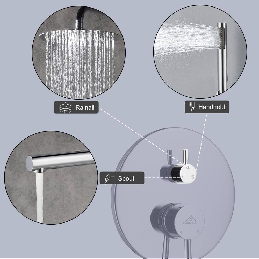 PureEssence Pressure-Balanced (Temperature And Volume) All-In-One Kit with Rough in-Valve