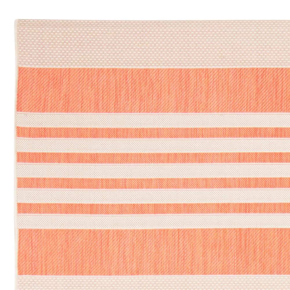 Courtyard CY6062 Power Loomed Indoor/Outdoor Area Rug - Terracotta/Beige - 8'x11' - Safavieh.