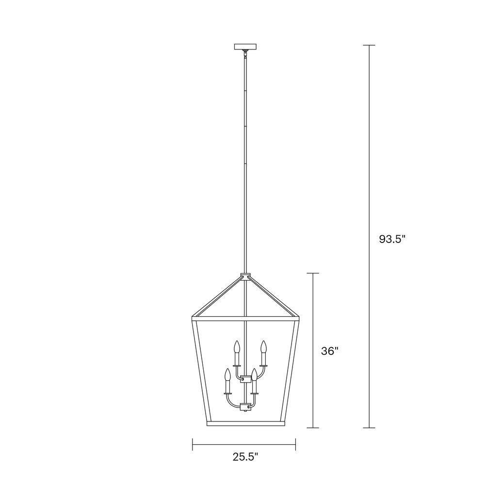 Buford Wood & Iron Chandelier (12"-26")