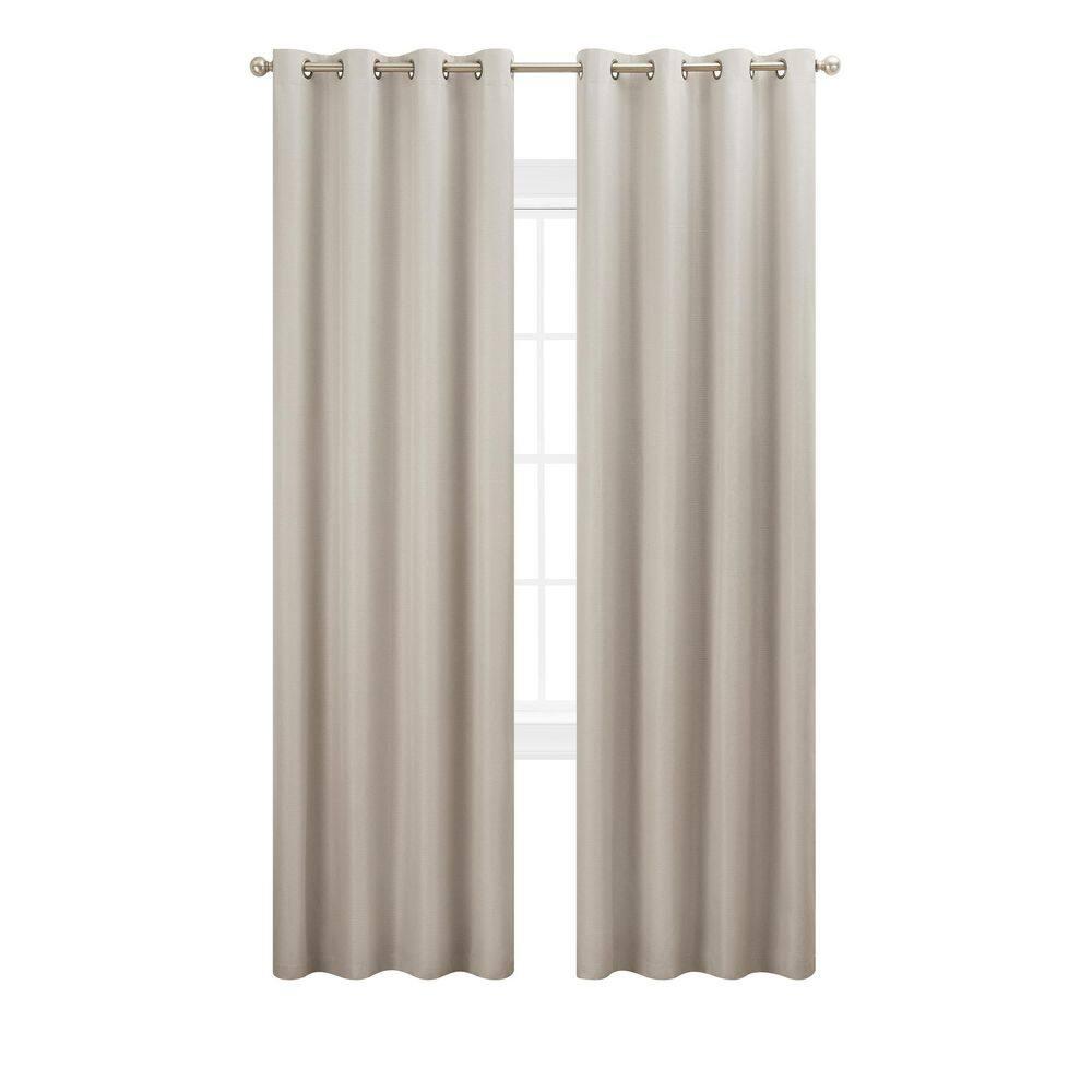 Nautica Nautica Synthetic Solid Color Blackout Thermal Rod Pocket Curtain Panels (Set of 2)