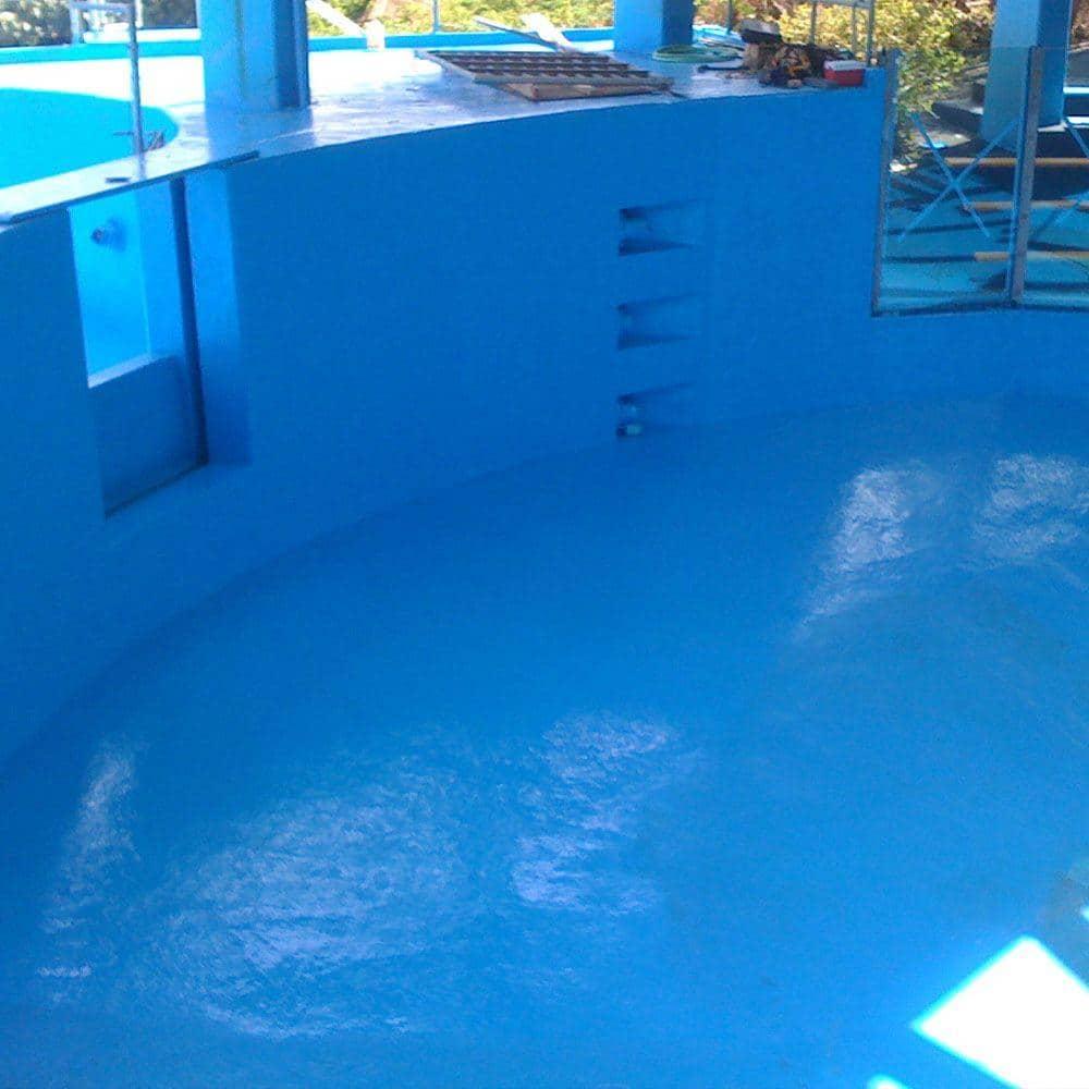Fountain & Water Feature Restoration Paint Pond Shield Epoxy Pond Coating by Pond Armor Competition Blue
