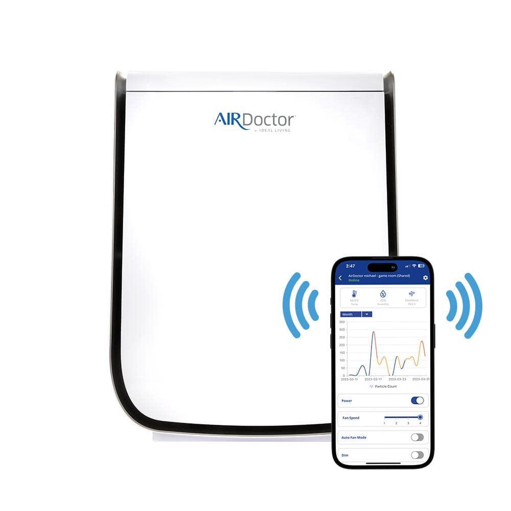 Air Doctor AIRDOCTOR 2000i Smart Purifier Small & Medium rooms 3-Stage Filtration Pre-Filter UltraHEPA Carbon