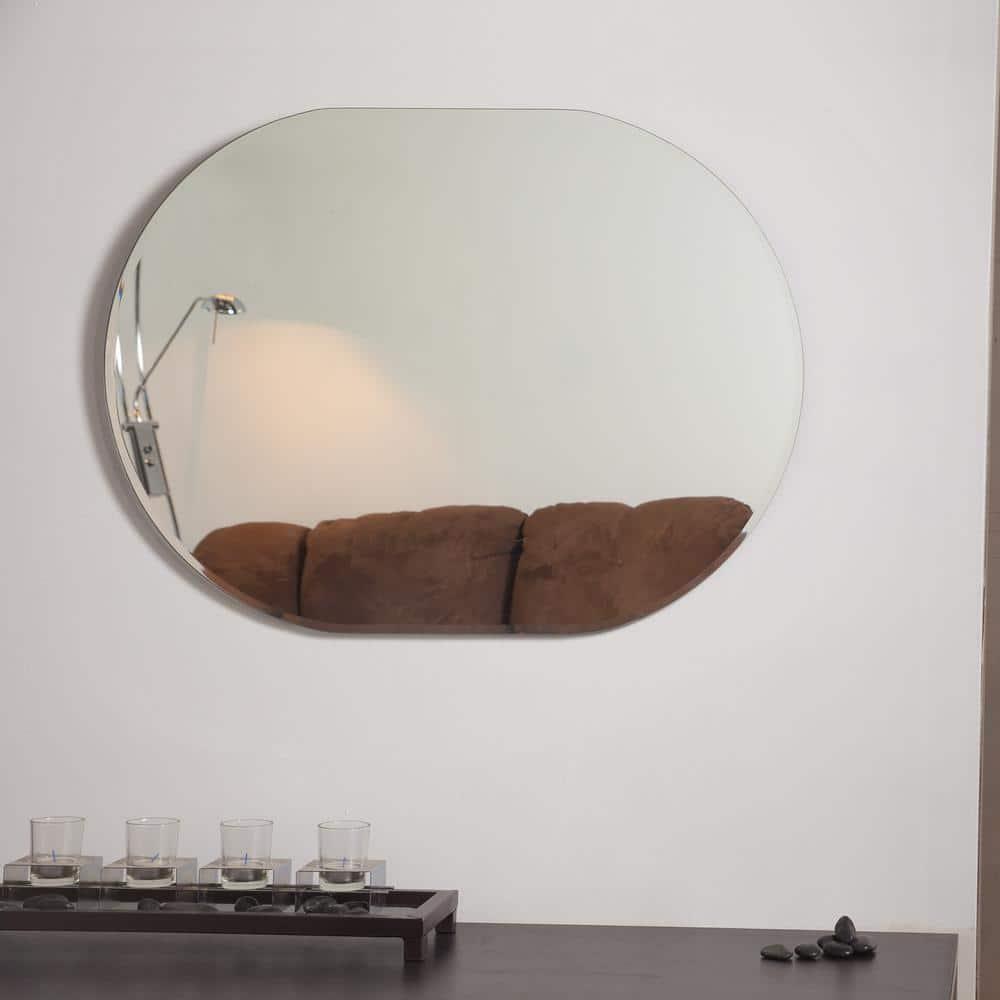 Decor Wonderland Khloe Modern Frameless Bathroom Vanity Mirror