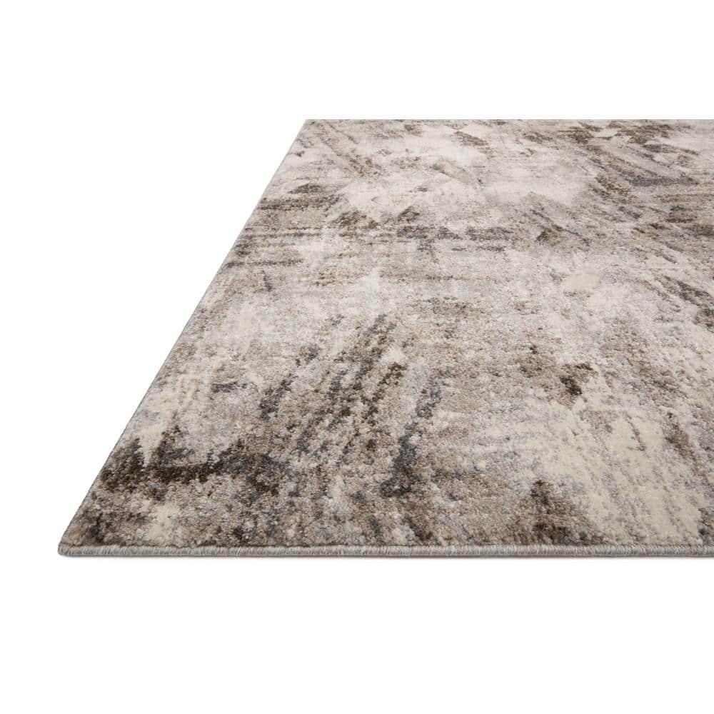 Loloi II Austen AUS-03 Abstract Natural / Mocha Area Rug 6'-7" x 9'-2"