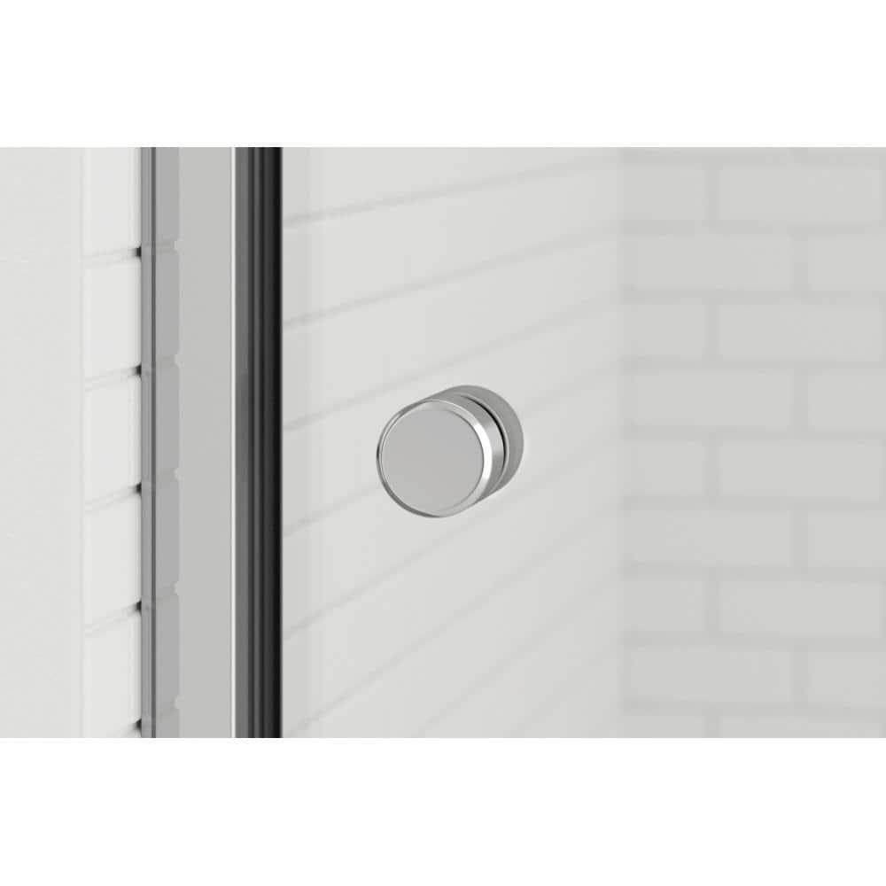 Basco Rotolo 44" W X 76" H Bypass Semi-Frameless Shower Door RTLA05A4876XPBN