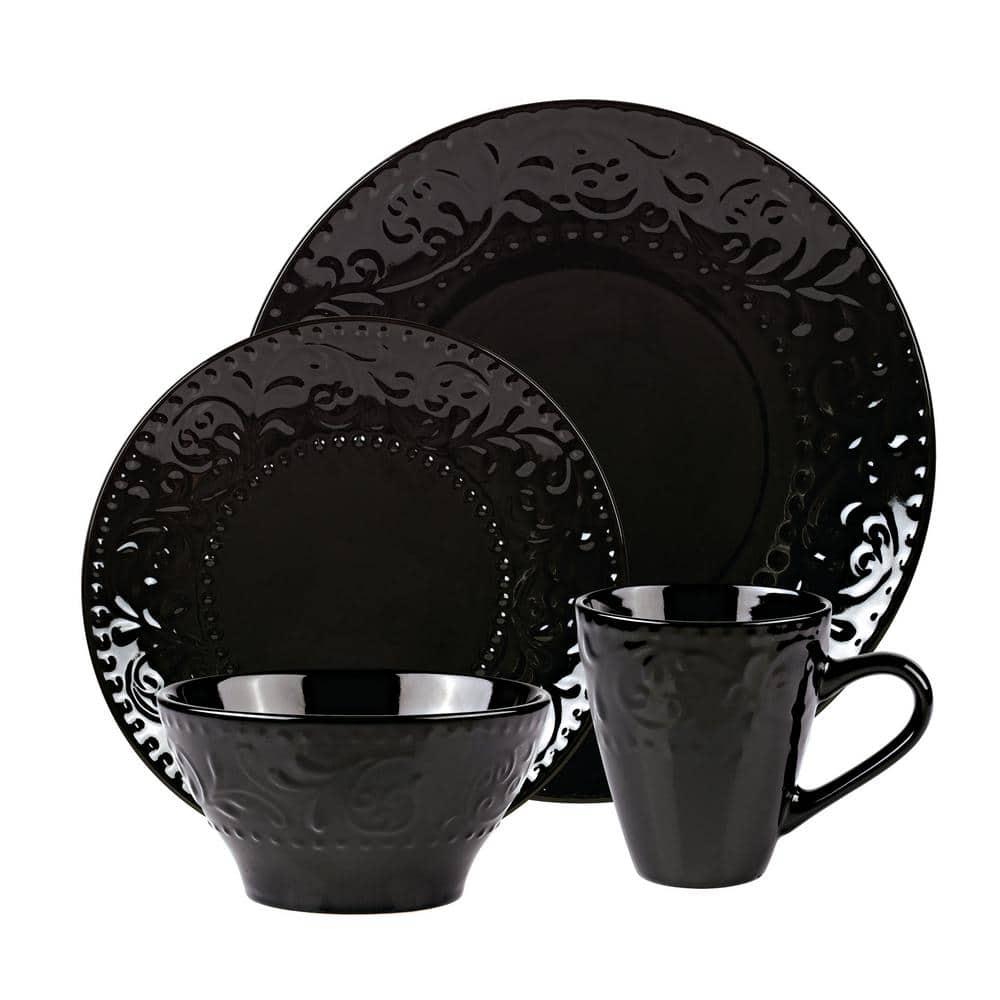 Lorren Home Trends Lorren 16 Piece Stoneware Dinnerware Set - Service for 4