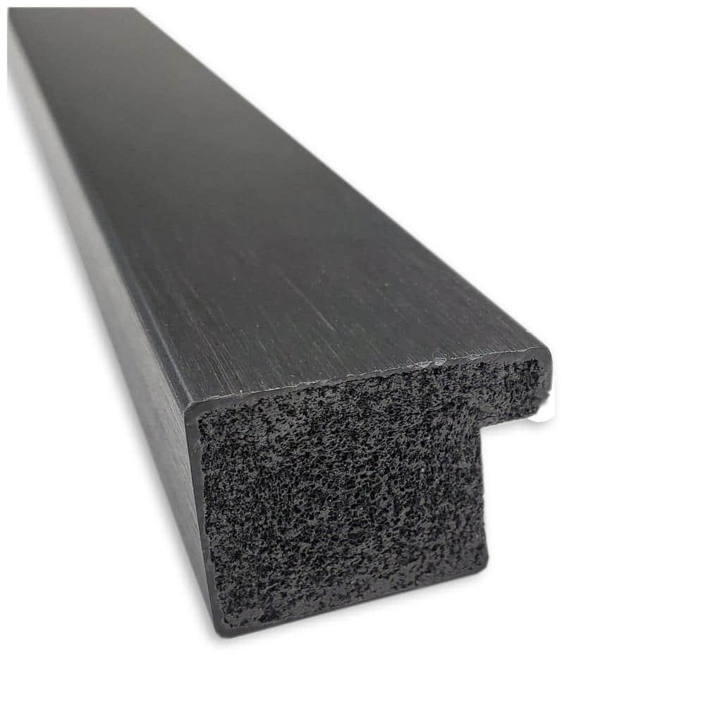 30" x 24" Grace Narrow Brushed Framed Bathroom Vanity Wall Mirror Black - Amanti Art: Wall Mount, Polystyrene Frame