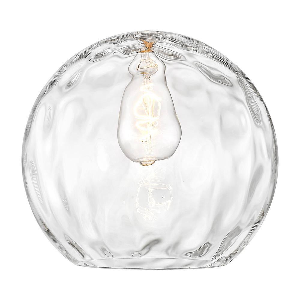 Innovations Lighting Athens Water Glass 1 - Light Pendant in  Brushed Satin Nickel