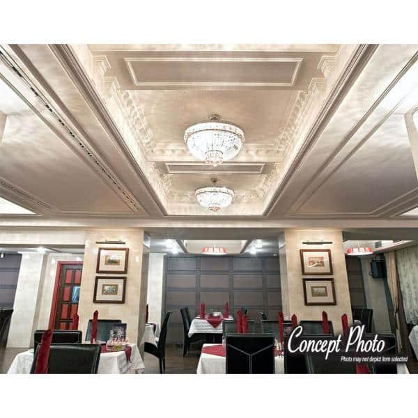 Architectural Products by Outwater L.L.C. 8-7/8 in x 7 in x 6 in Long Bead and Reel Polyurethane Crown Moulding Sample