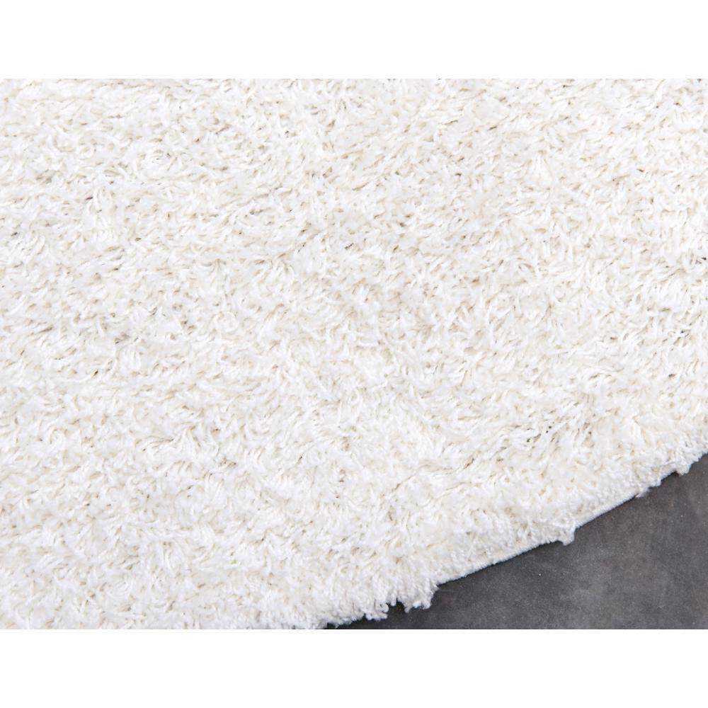 Unique Loom 6' 1 x 6' 1 Solid Shag Snow White Area Rug