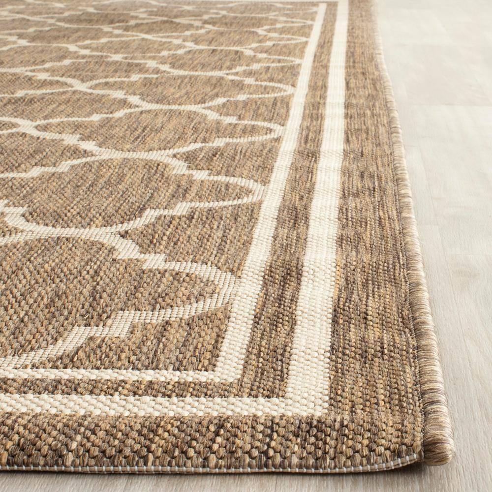 Courtyard CY6918 Power Loomed Indoor/Outdoor Accent Rug - Brown/Bone - 2'x3'7" - Safavieh.