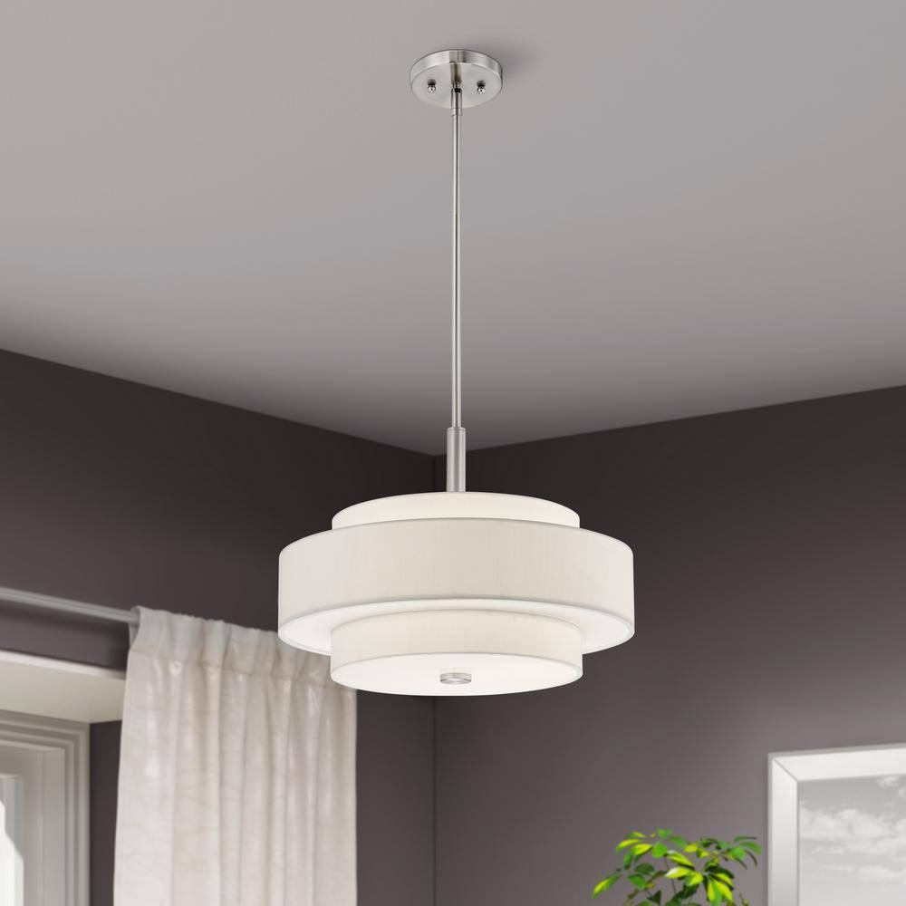 Livex Lighting Meridian 4 - Light Pendant in  Brushed Nickel