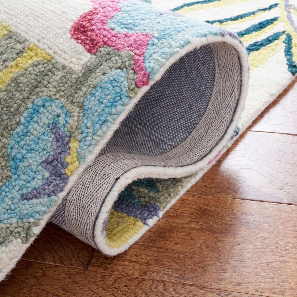 Jardin JAR151 Hand Tufted Area Rug - Ivory/Pink - 4'x6' - Safavieh