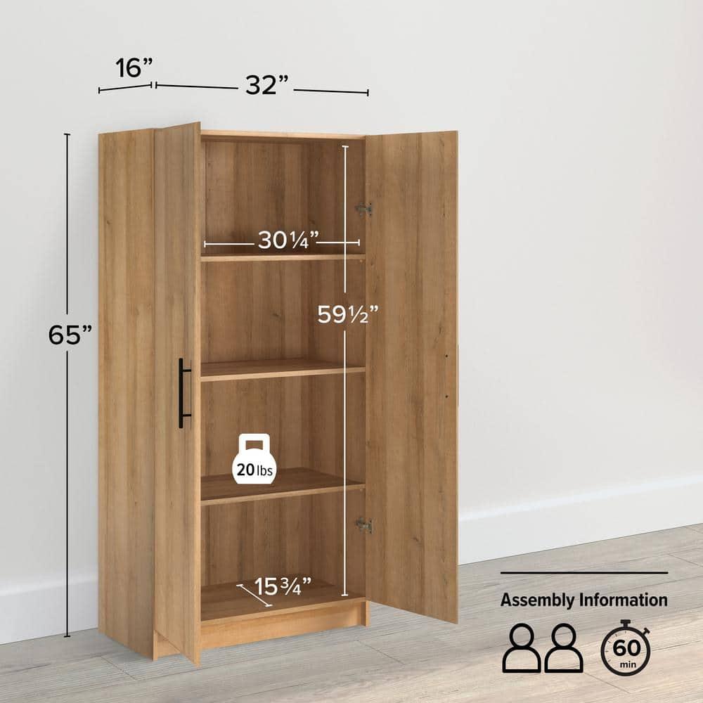Prepac 32" Elite Storage Cabinet Oak