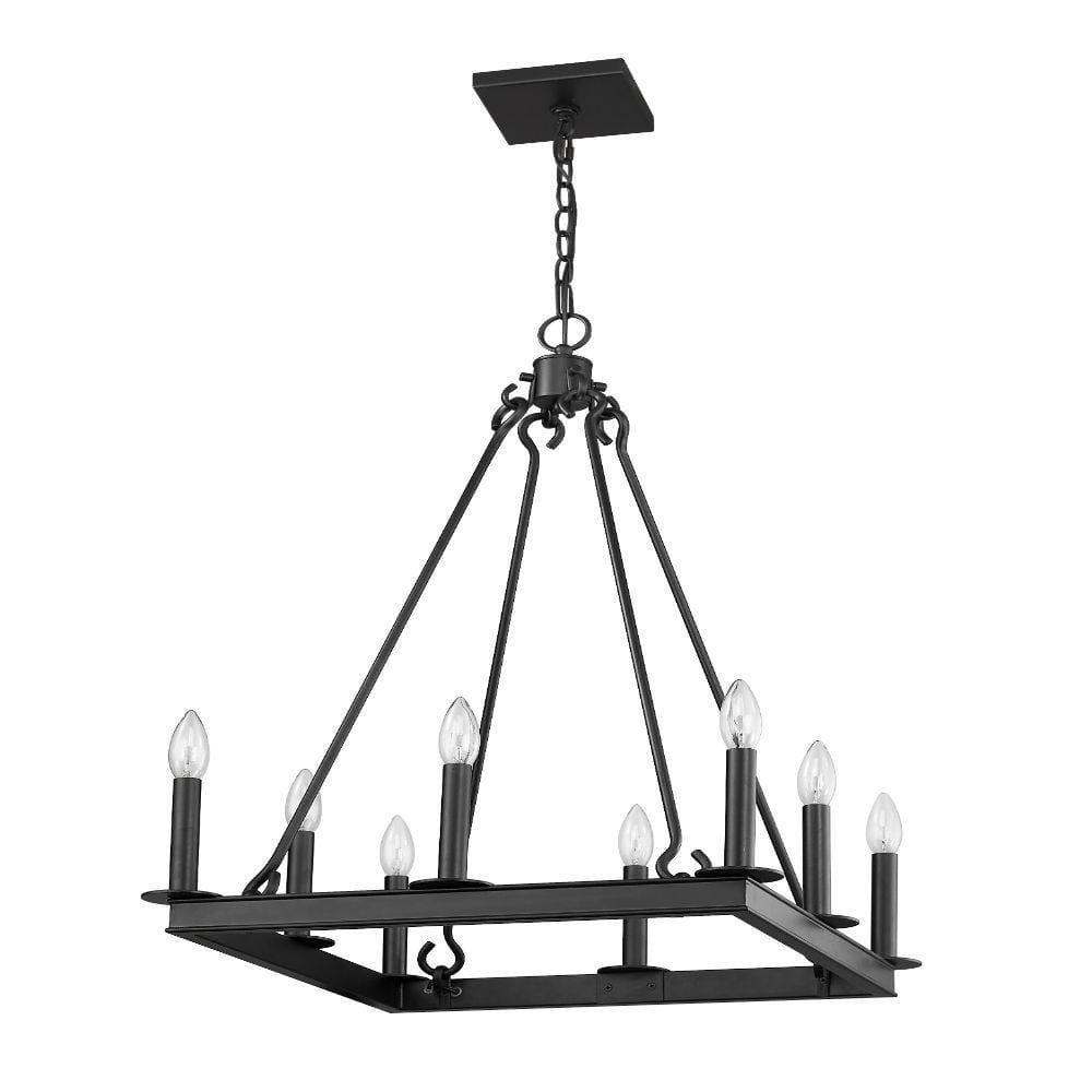 Z-Lite Barclay 8 - Light Chandelier in  Matte Black