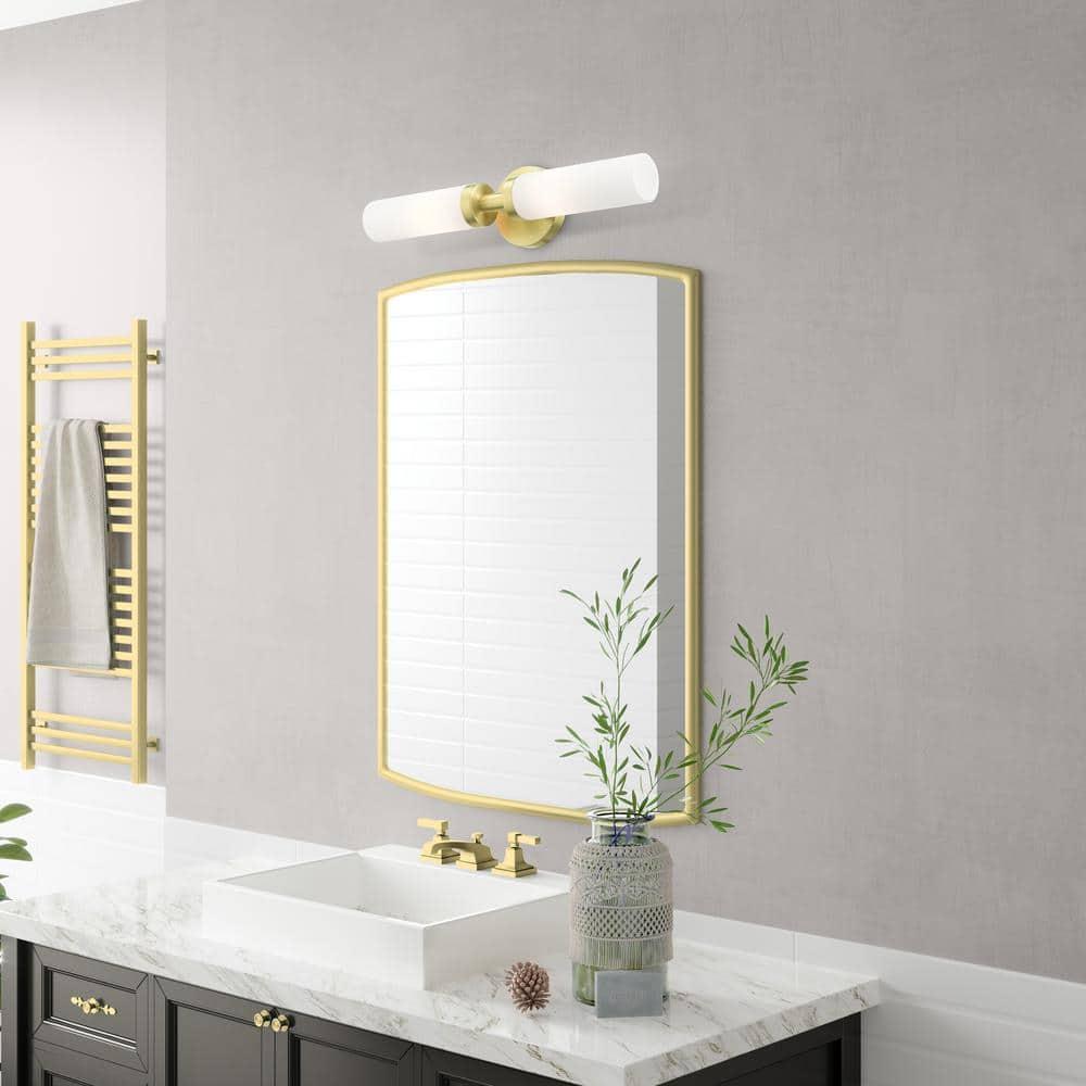 Livex Lighting Aero 2 - Light Vanity in  Satin Brass