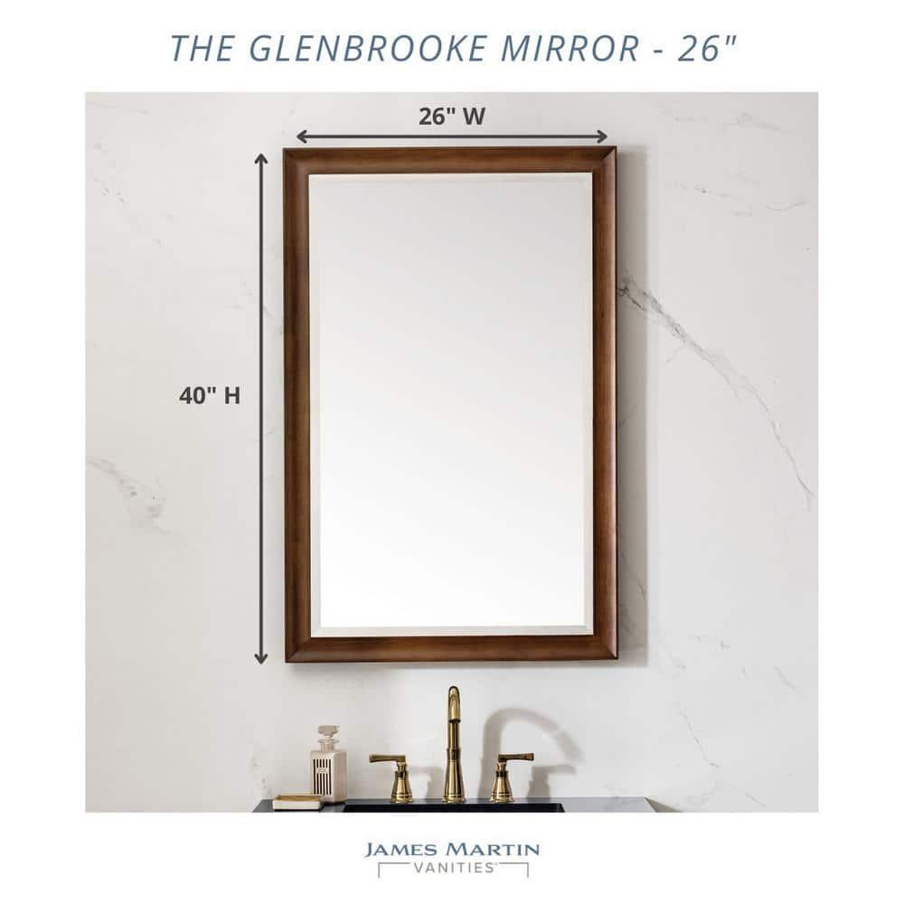 Glenbrooke Solid Wood Flat Wall Mirror