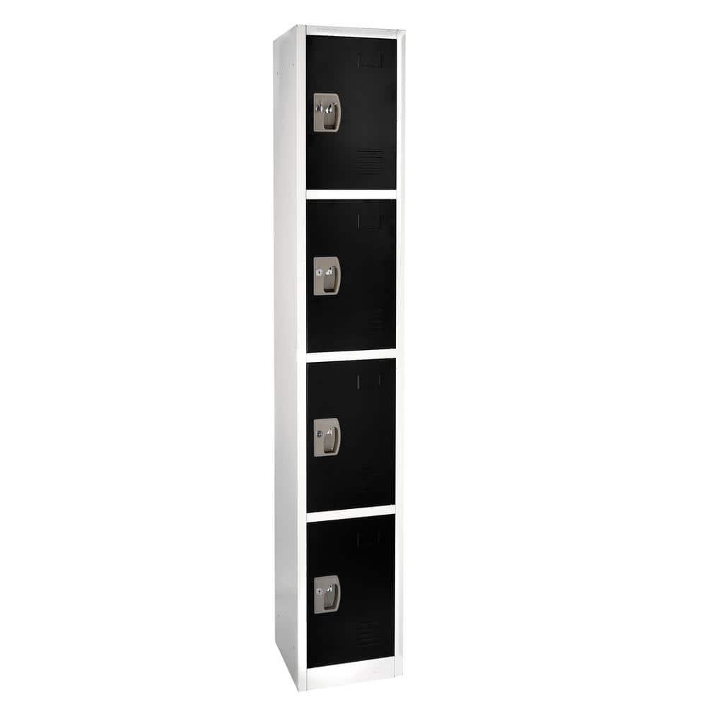 AdirOffice 12'' Wide Steel 4-Tier School and Gym Locker