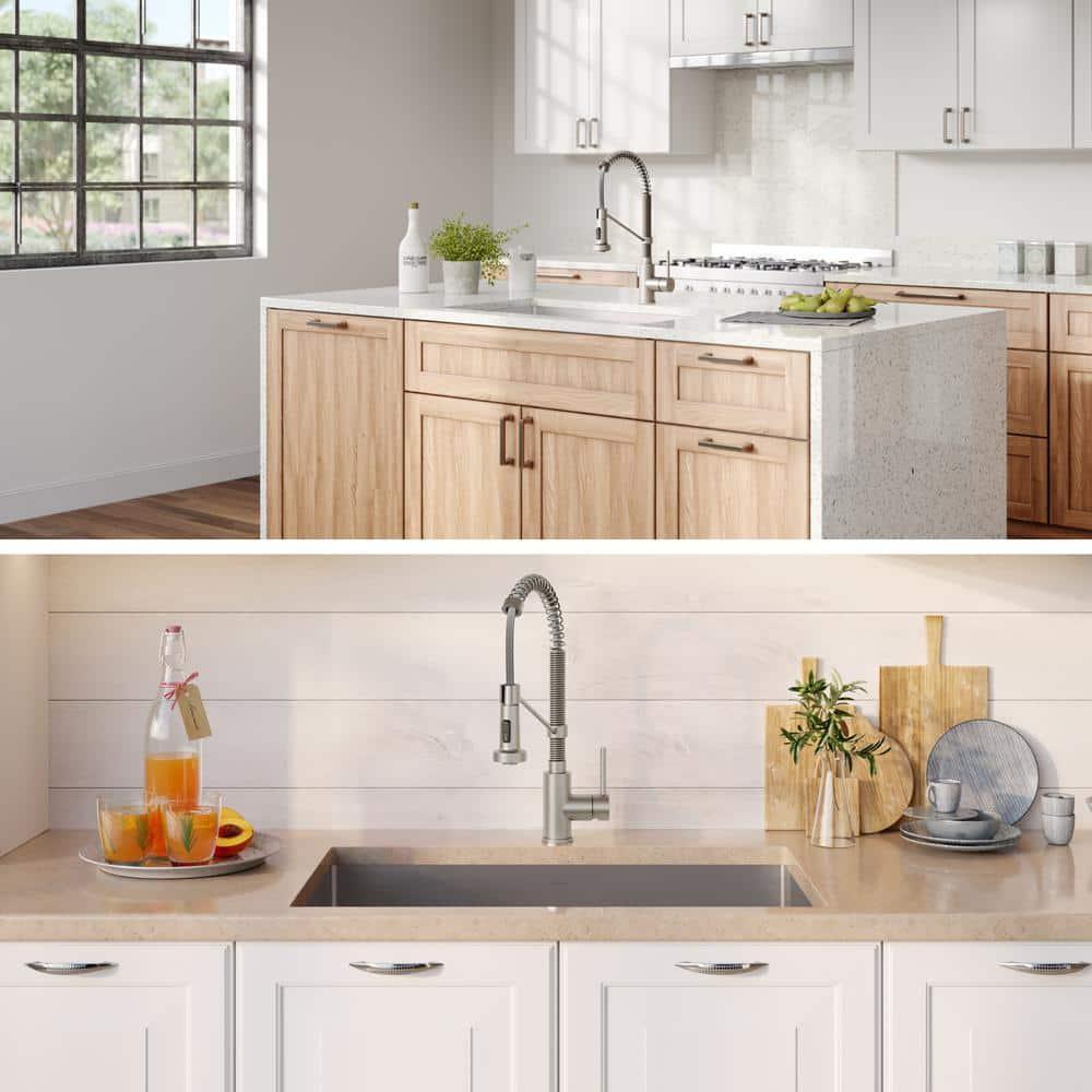 Kraus KRAUS 30-in Standart PRO Kitchen Sink Combo Set with Bolden Kitchen Faucet and Soap Dispenser KHU100-30-1610-53SS