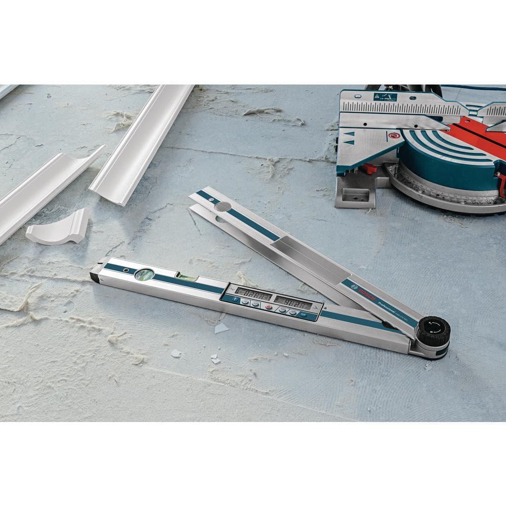 Miter Finder Digital Angle Finder Features Inclinometer, Miter Cut Calculator, Protractor, Digital Level with Case