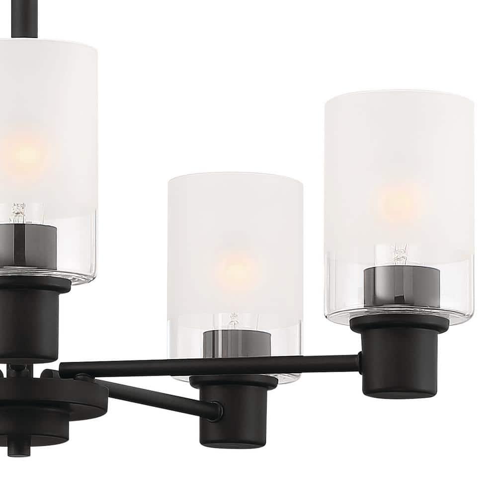 Designers Fountain Cedar Lane 5 Light Matte Black Chandelier, D236M-5CH-MB