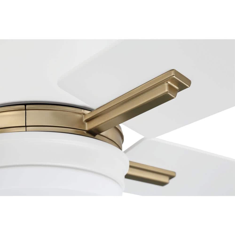 Craftmade  52" Teana Ceiling Fan Satin Brass/White - Hardwired