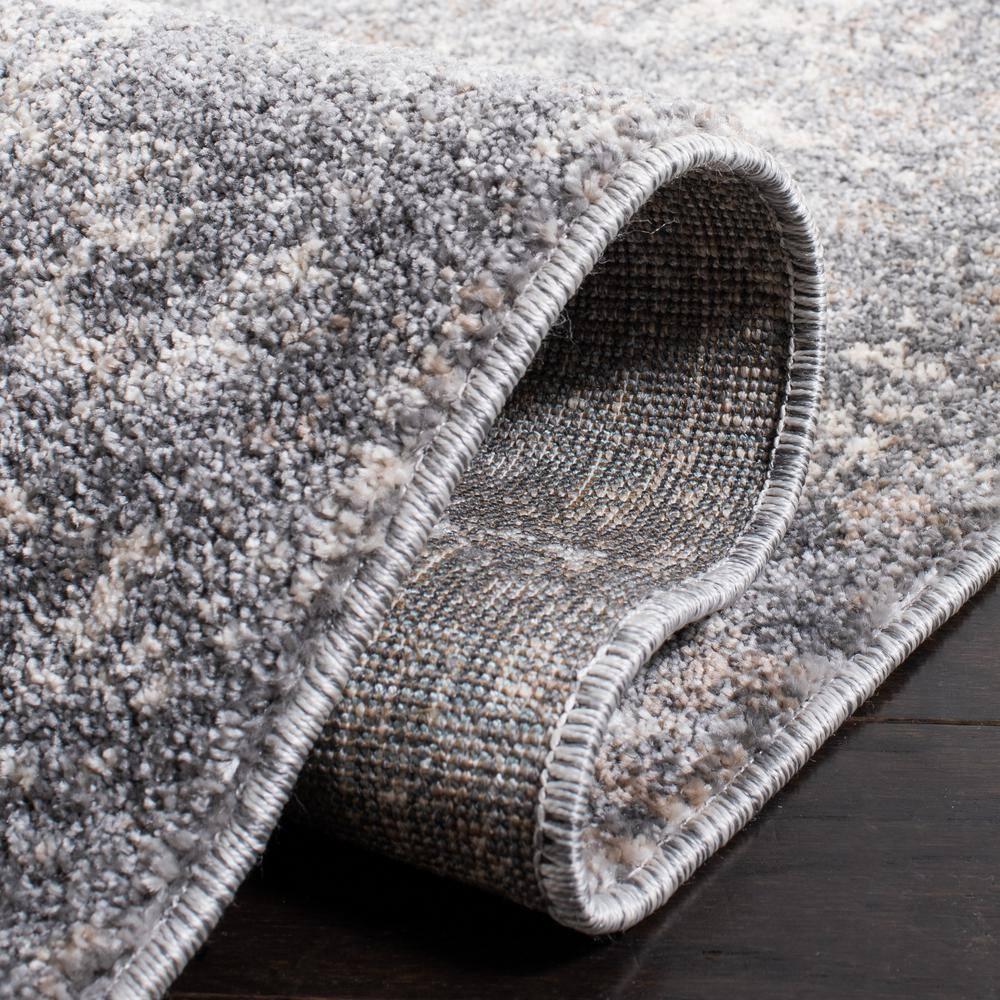 Aston ASN705 Power Loomed Indoor Area Rug - Grey/Ivory - 9'x12' - Safavieh