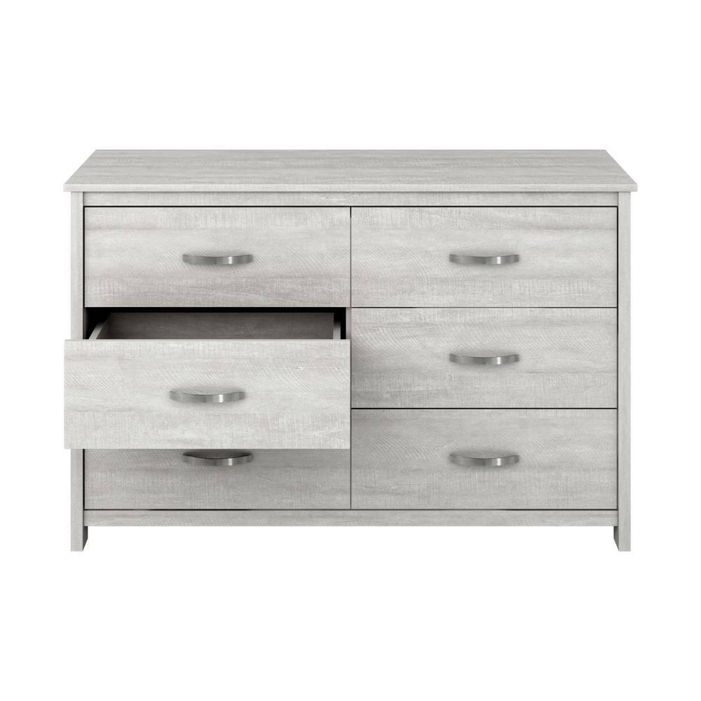 Galano Layton Dusty Gray Oak 6 Drawer 47.2 in. Wide Dresser (Sturdy, Effortless Assembly with Interlocking Drawers)