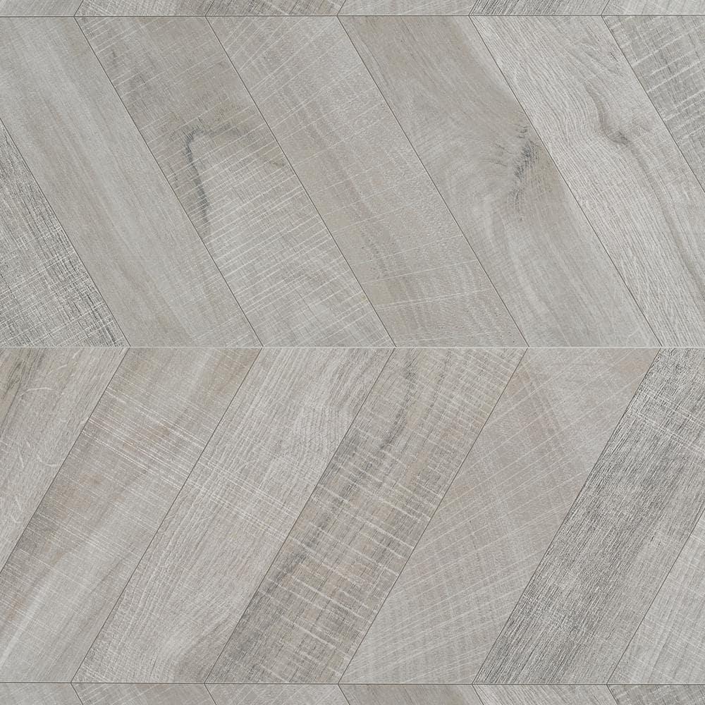 Chevron 24 in. x 48 in. Matte Porcelain Floor and Wall Tile (15.49 Sq. Ft. / Case)