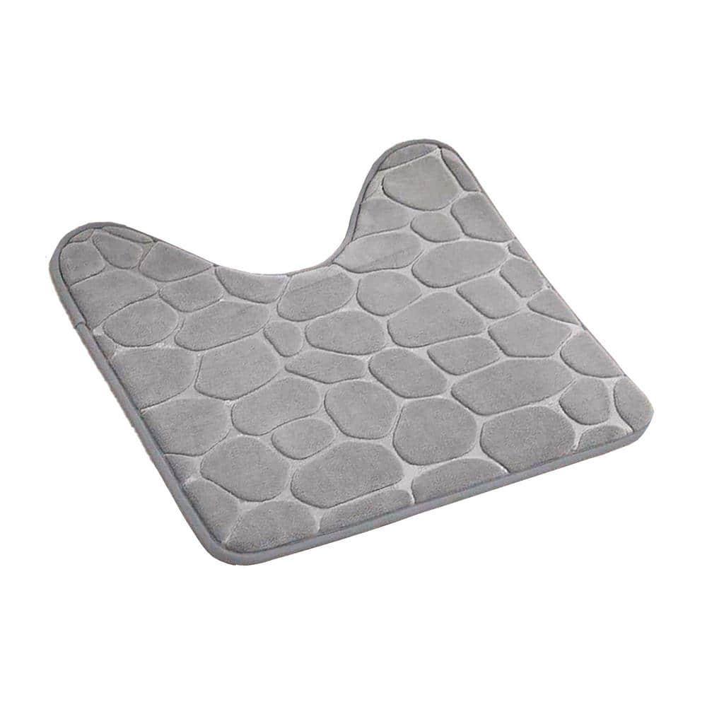 Evideco Contour Bath Rug Memory Foam Mat 3D Pebble 20”L x 20”W