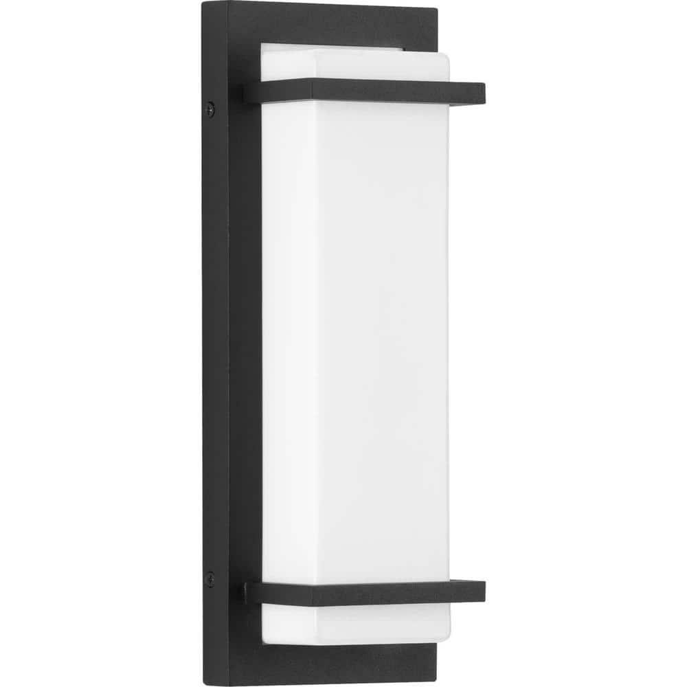 Progress Lighting Z-1080 LED Outdoor Sconce, 1 Light, Wall Light, Black Finish, Acrylic Shade