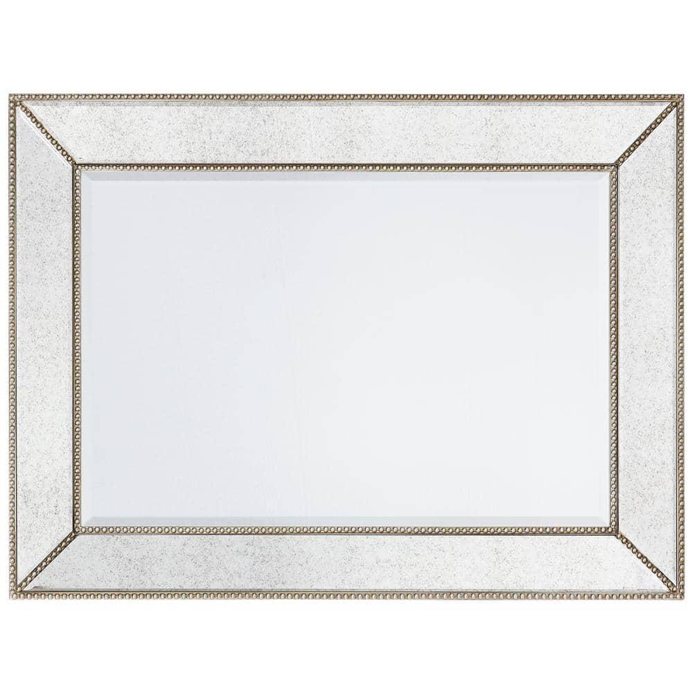 Empire Art Direct  Champagne Beed Beveled Rectangle Wall Mirror