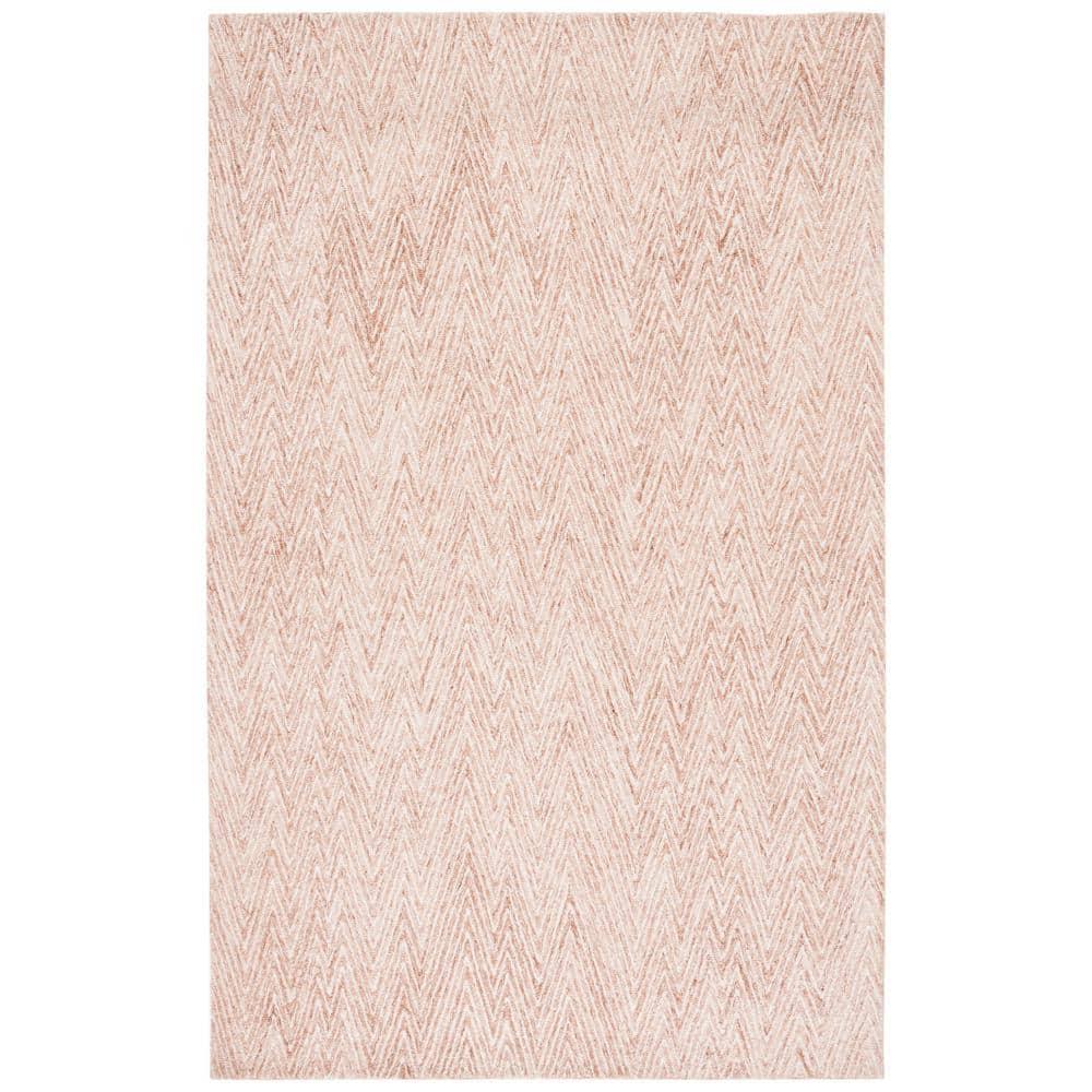 Abstract ABT426 Handmade Indoor Accent Rug - Brown/Ivory - 3'x5' - Safavieh
